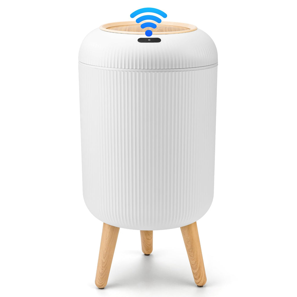 Motion Sensor Trash Can 10L for Bathroom, Touchless with Automatic Quiet Closing TG6110