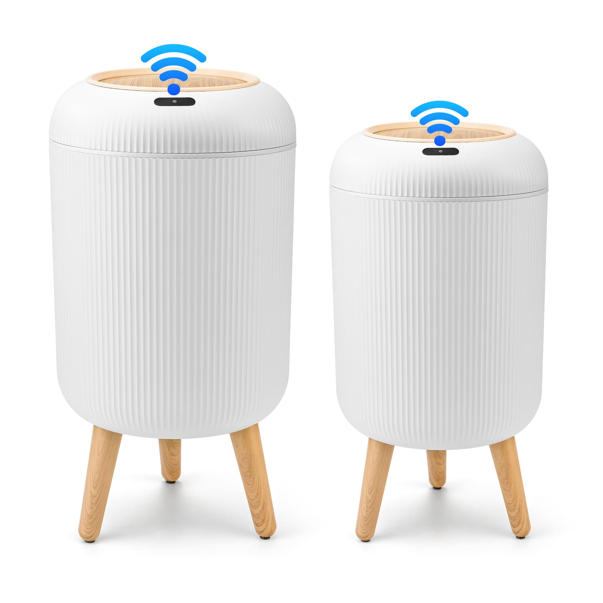 Motion Sensor Trash Can 10L for Bathroom, Touchless with Automatic Quiet Closing TG6110