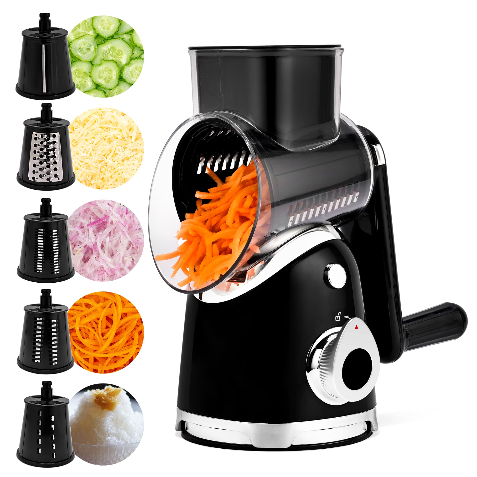 Cold Press Juicer MP802K and Cheese Grater Kitchen Bundle for Home MP802K+A911