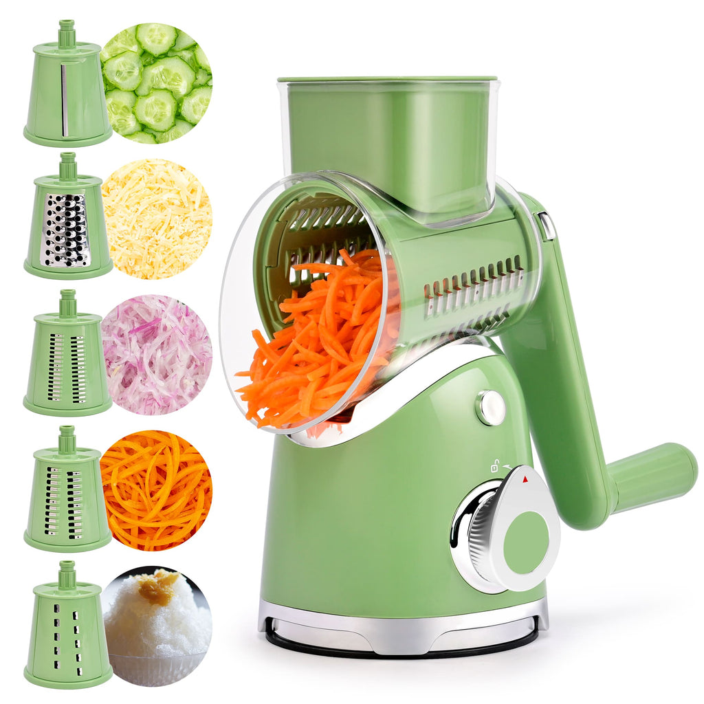 SUSTEAS Kitchen Salad Series  Essentials Bundle: Grater Machine A911 and Salad Spinner for home