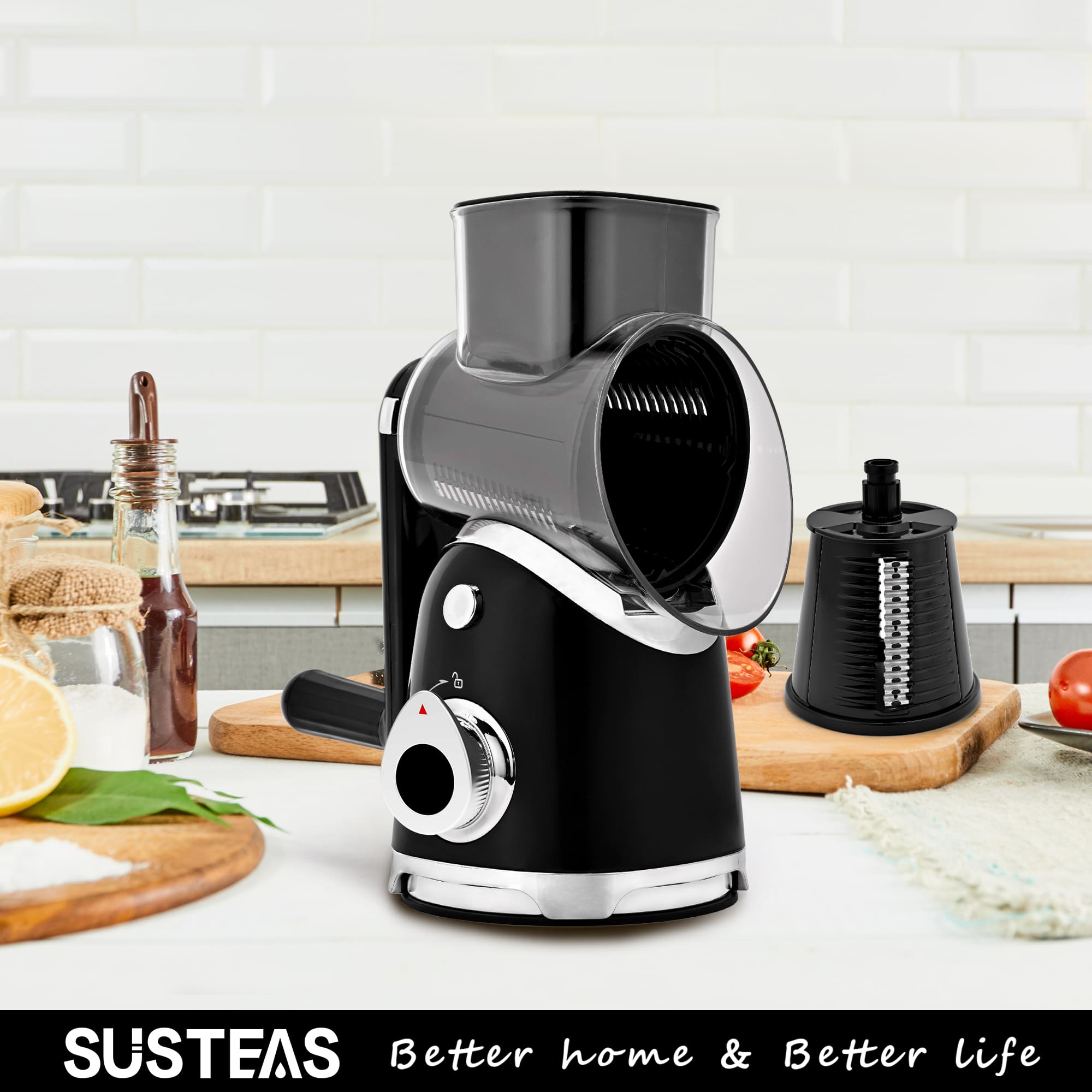 Cold Press Juicer and Cheese Grater Kitchen Bundle MP802K+A911