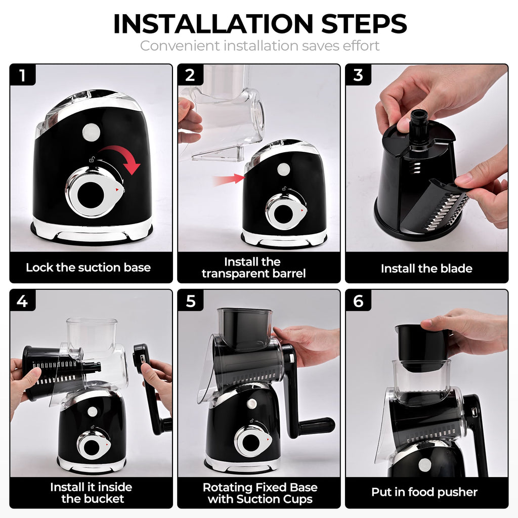 Cold Press Juicer MP802K and Cheese Grater Kitchen Bundle for Home MP802K+A911