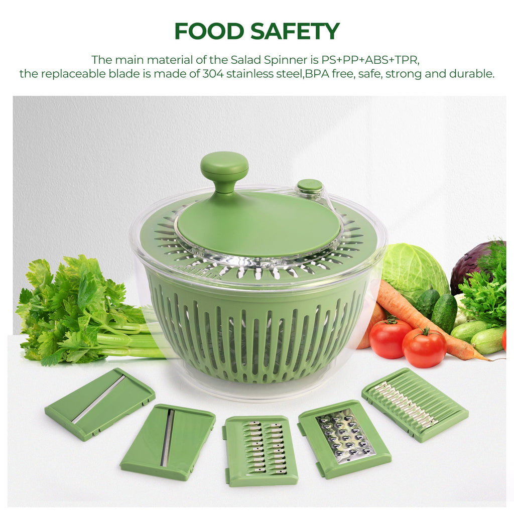 Salad Spinner 5 in 1 Chopper Colander Vegetable Dryer Vegetable Washer LS-1082C