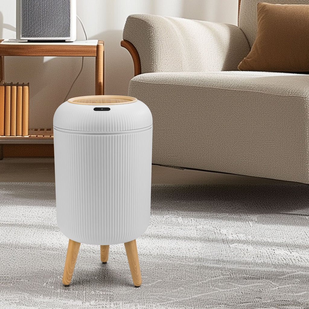 Motion Sensor Trash Can 10L for Bathroom, Touchless with Automatic Quiet Closing TG6110
