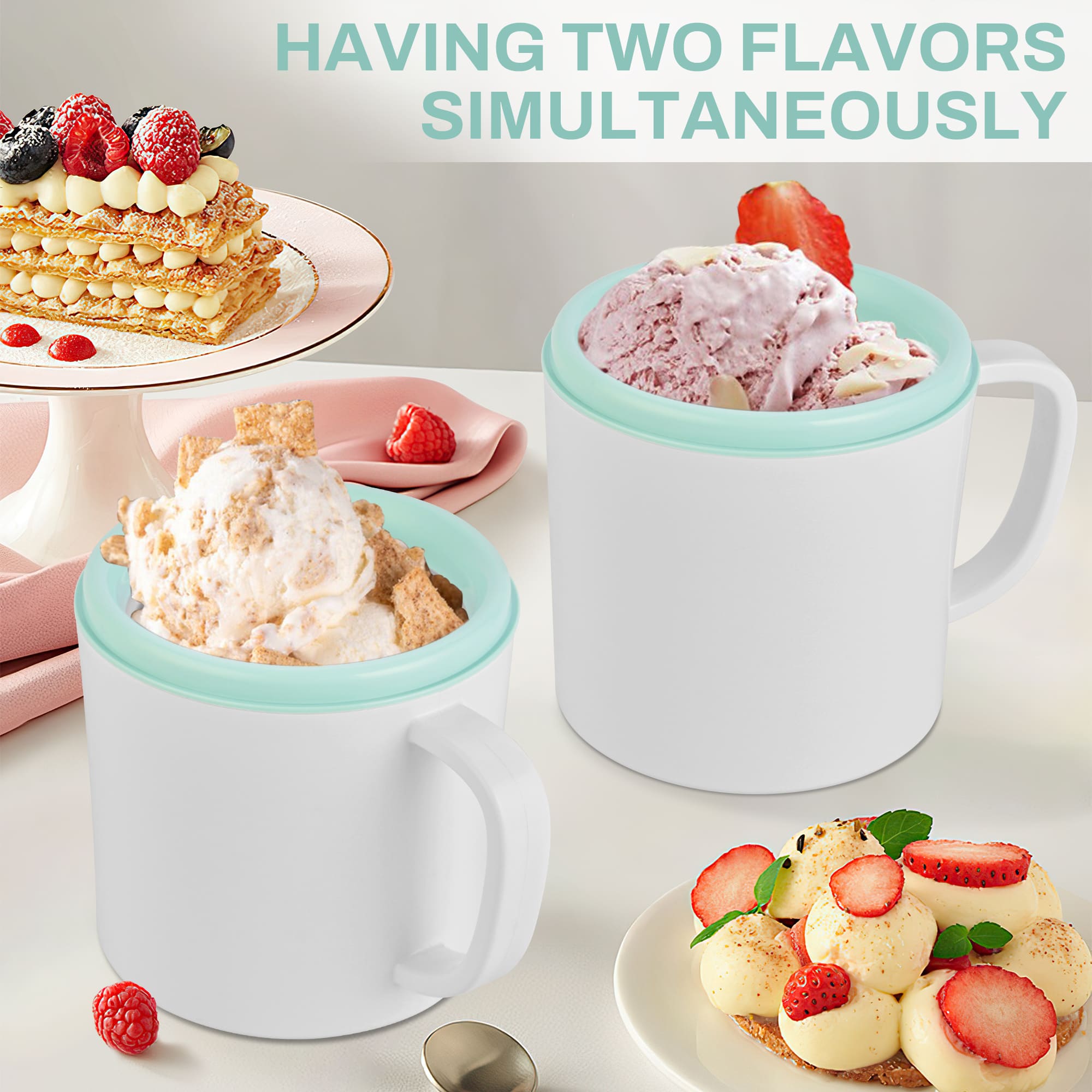 Ice Cream Maker Automatic with Timer for Home SU-591
