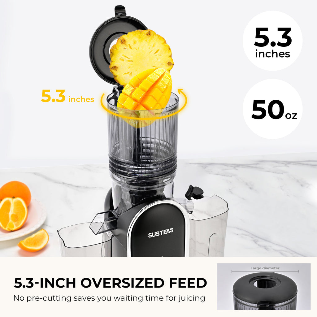 Cold Press Juicer 5.3 Inch Whole Fruit with One Button Operation 200W MP802K