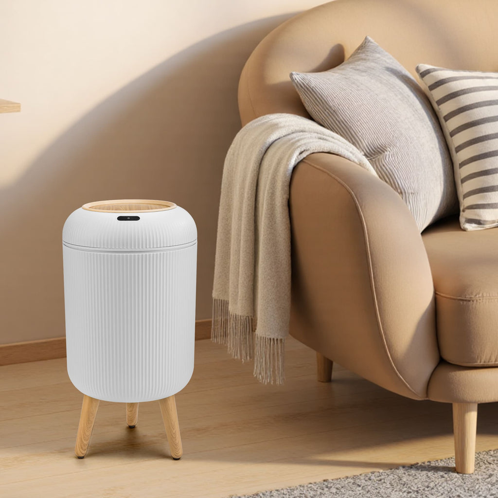 Motion Sensor Trash Can 10L for Bathroom, Touchless with Automatic Quiet Closing TG6110