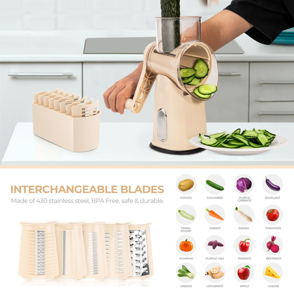 Rotary Cheese Grater and Cold Press Juicer Home Bundle LS-1070+MP802K