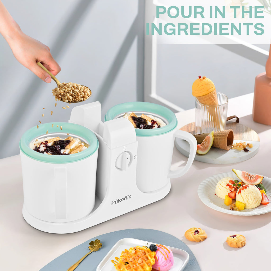 Ice Cream Maker Automatic with Timer for Home SU-591