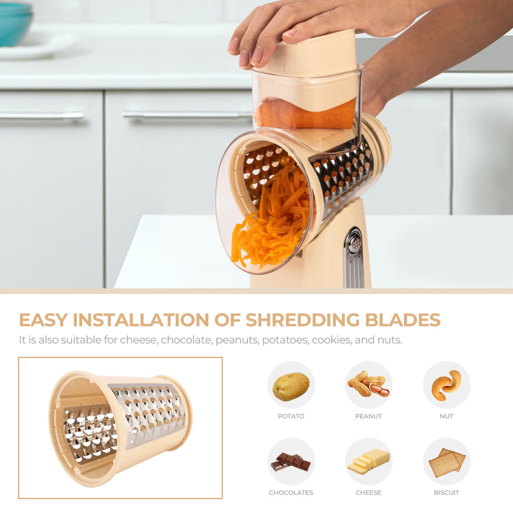 Rotary Cheese Grater and Cold Press Juicer Home Bundle LS-1070+MP802K