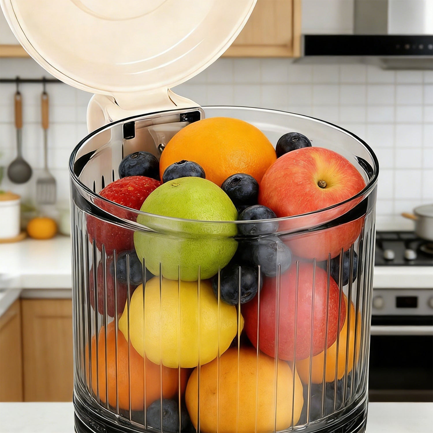 Cold Press Juicer 5.3 Inch Whole Fruit with One Button Operation 200W MP802K