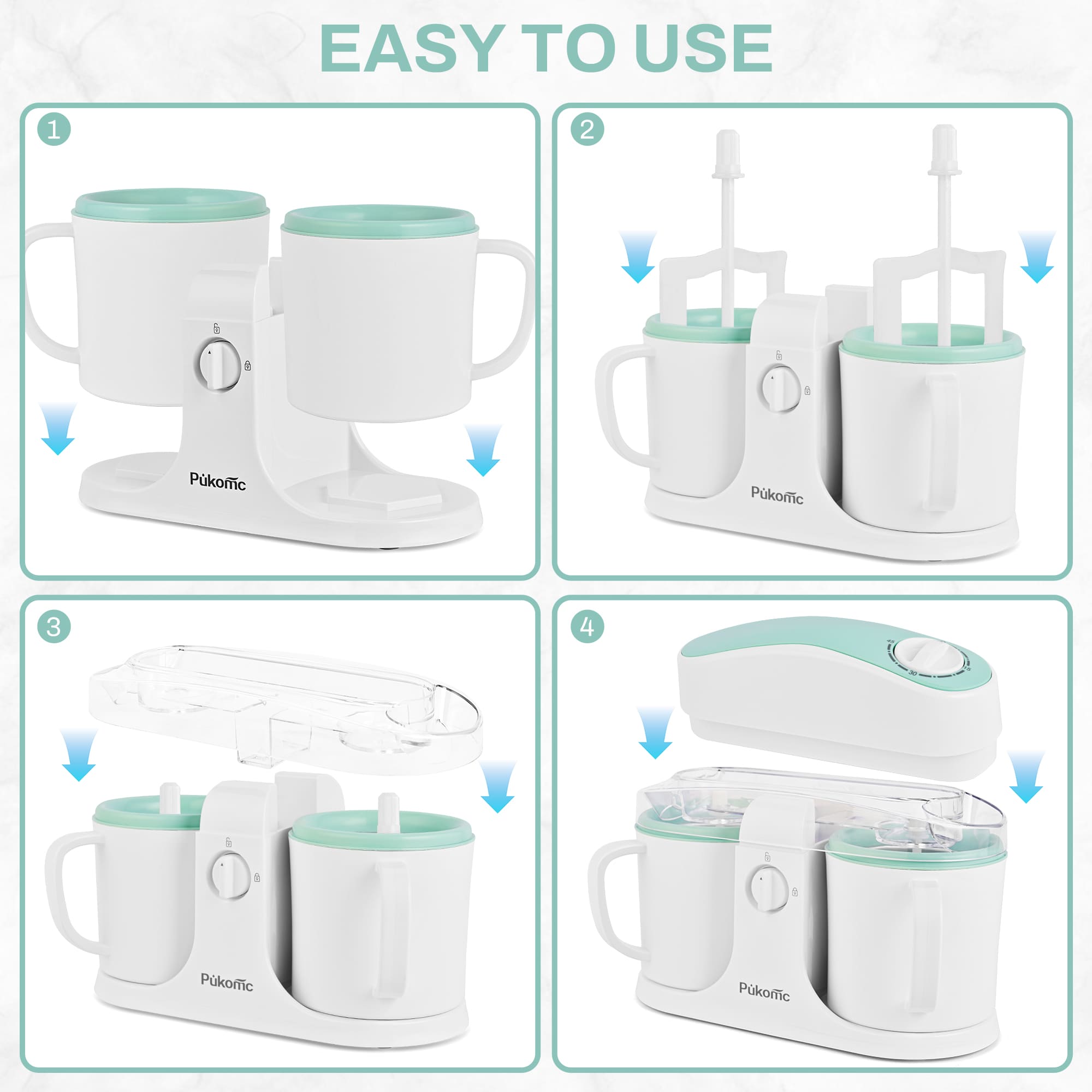 Ice Cream Maker Automatic with Timer for Home SU-591