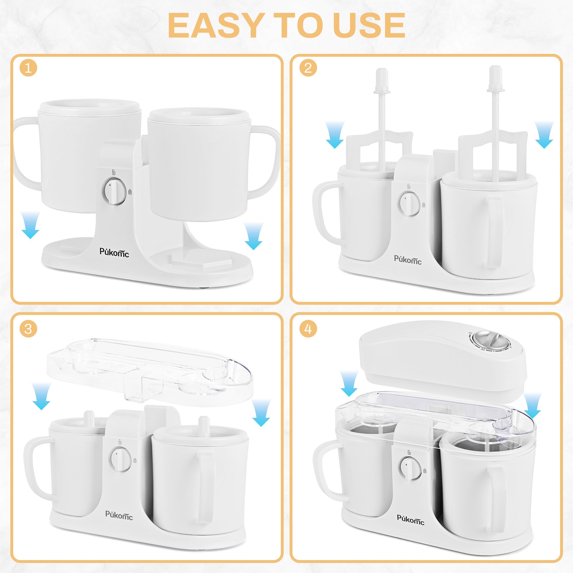 Ice Cream Maker Automatic with Timer for Home SU-591