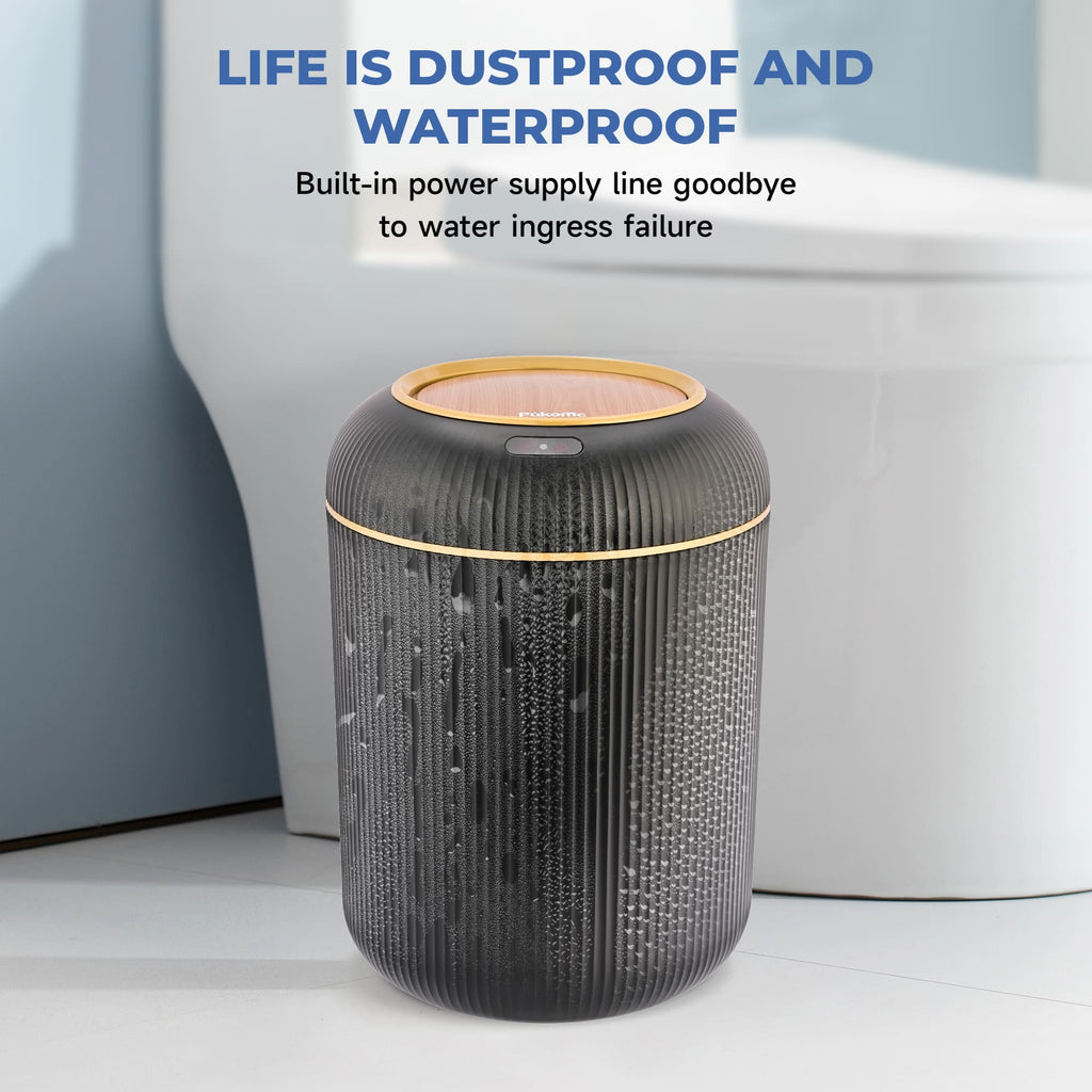 Motion Sensor Trash Can 10L for Bathroom, Touchless with Automatic Quiet Closing TG6110