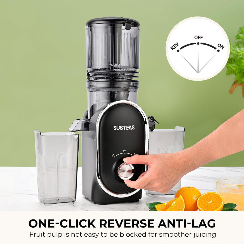 Cold Press Juicer 5.3 Inch Whole Fruit with One Button Operation 200W MP802K