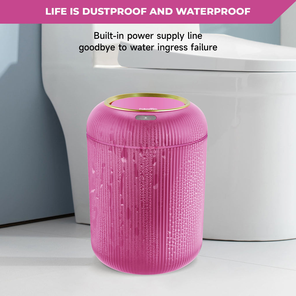 Motion Sensor Trash Can 10L for Bathroom, Touchless with Automatic Quiet Closing TG6110
