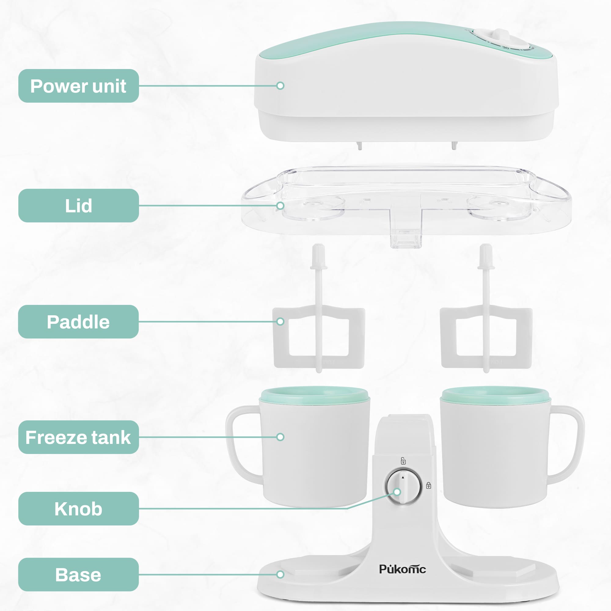 Ice Cream Maker Automatic with Timer for Home SU-591