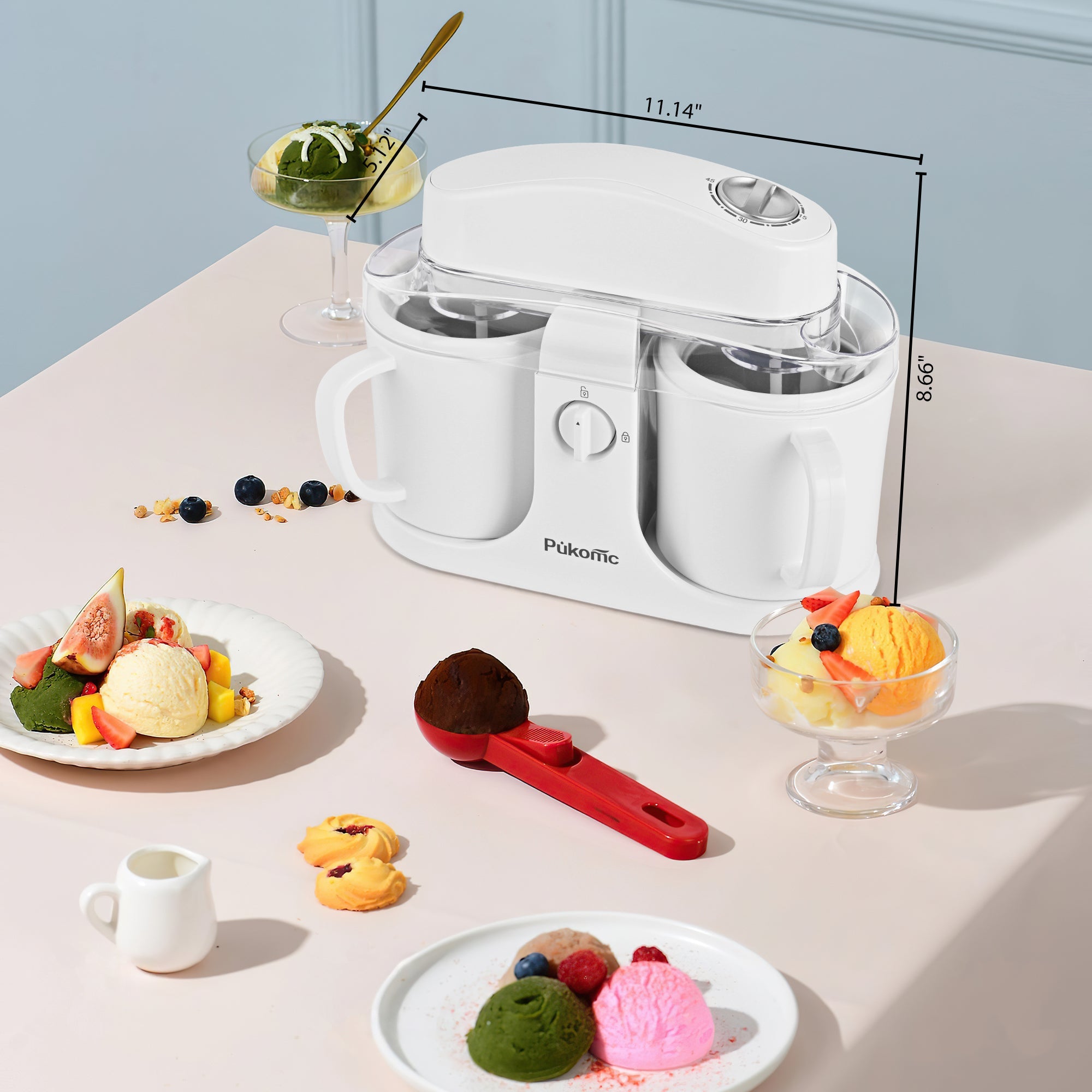 SUSTEAS Home Essentials: Fruit Juicer &  Ice Cream Machine for Home Use
