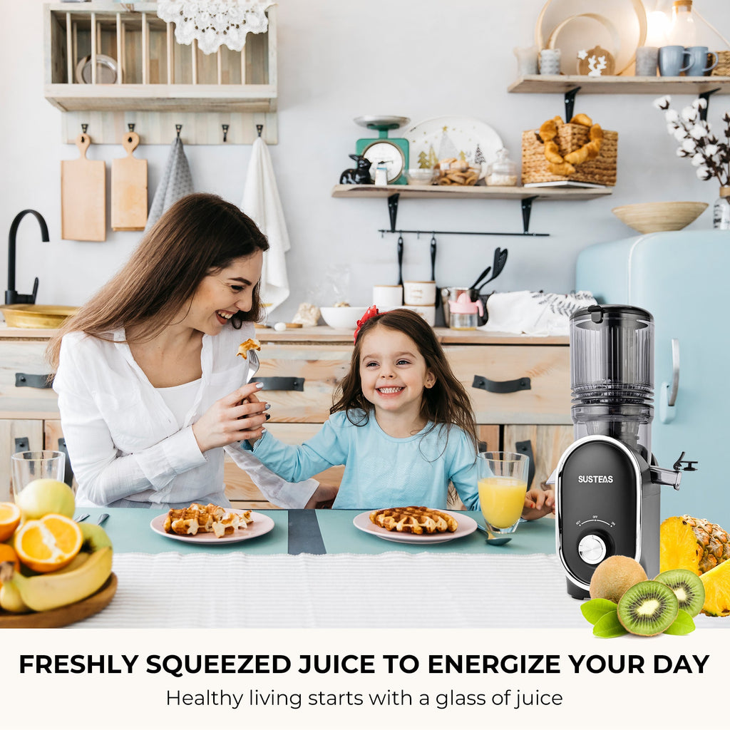Cold Press Juicer 5.3 Inch Whole Fruit with One Button Operation 200W MP802K