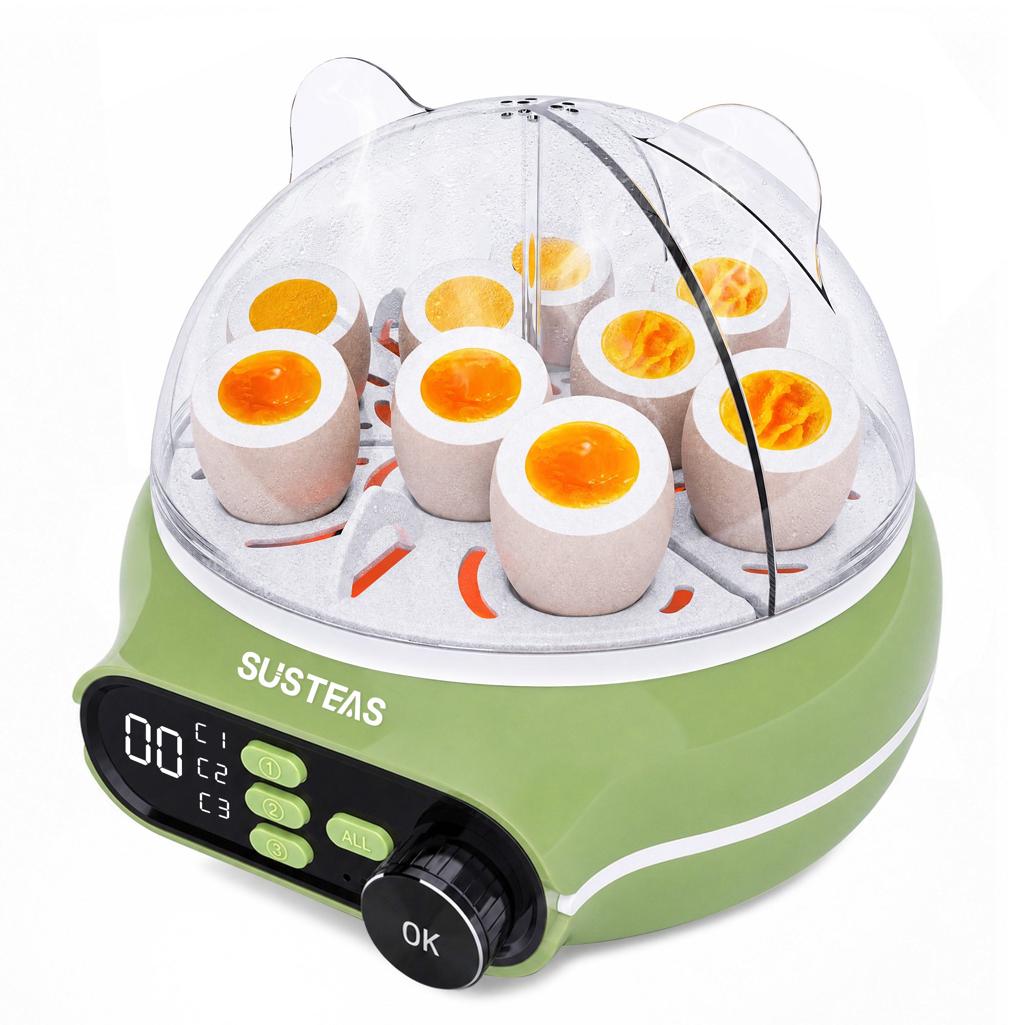 Rapid Egg Cooker 9 Eggs Capacity, Soft, Medium, Hard Boiled Egg Cooker ZD7000