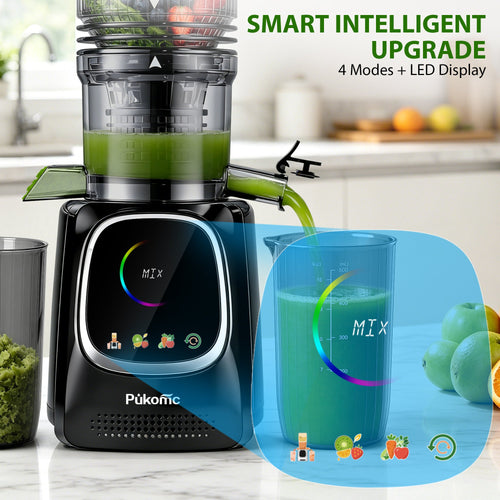 Cold Press Juicer Slow Masticating for Orange Fruits Vegetables, 5.3 inch feed chute 802S