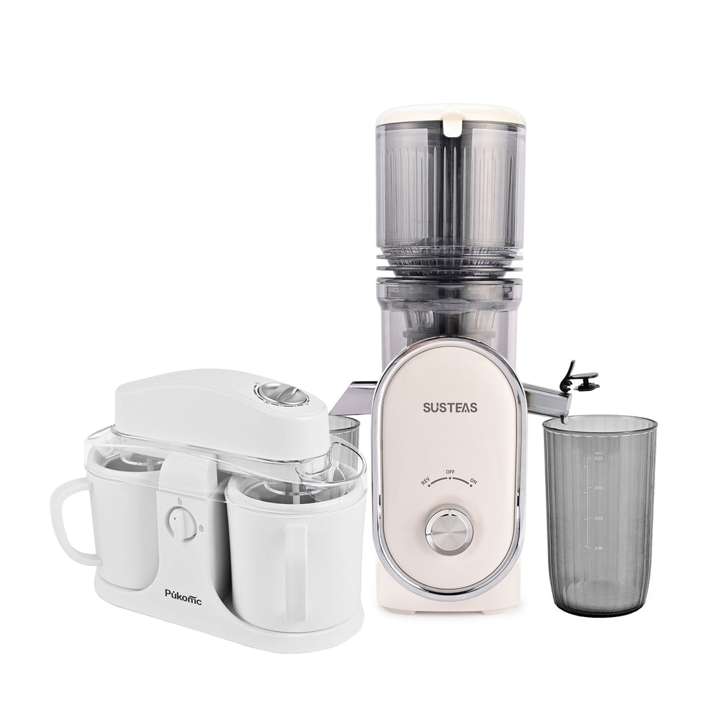 SUSTEAS Home Essentials: Fruit Juicer &  Ice Cream Machine for Home Use