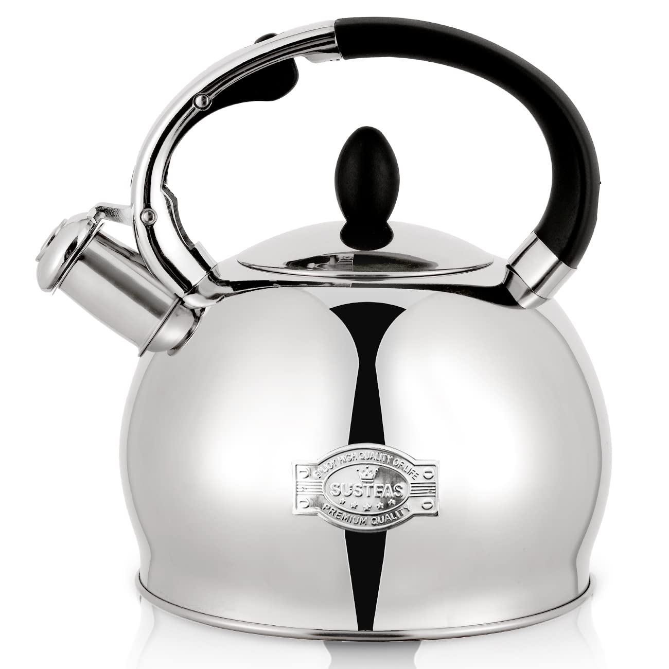 Stovetop Whistling Tea Kettle for Gas & Induction 2.64QT