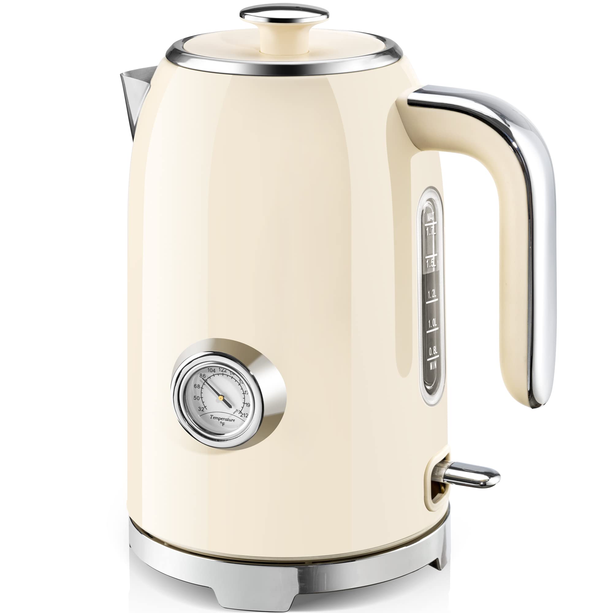 Electric Kettle Fast Boiling 1.7L Stainless Steel Auto Shut Off for Home KE1309BT