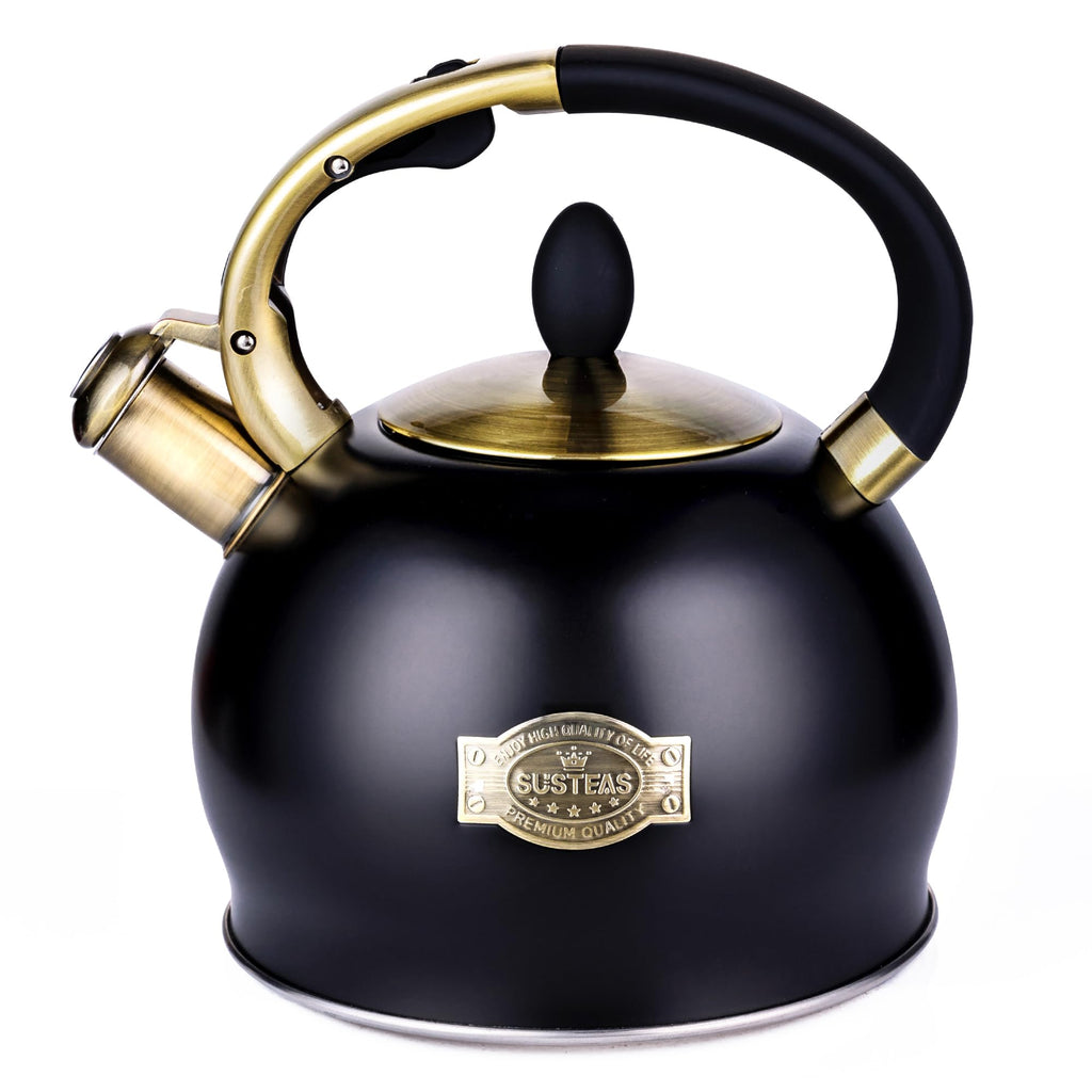 Stovetop Whistling Tea Kettle for Gas & Induction 2.64QT