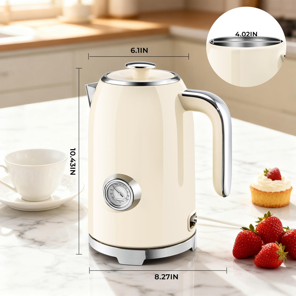 Electric Kettle Fast Boiling 1.7L Stainless Steel Auto Shut Off for Home KE1309BT