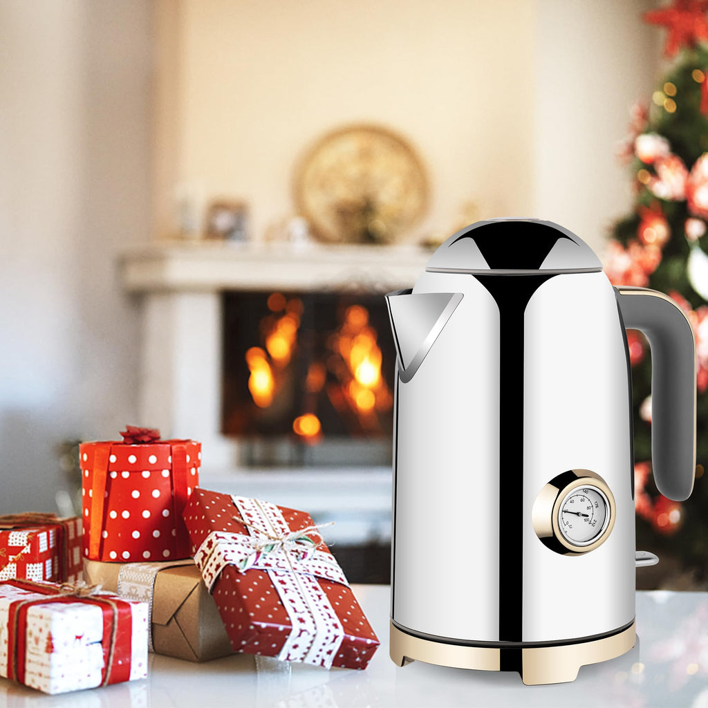 Electric Kettle Fast Boiling 1.7L Stainless Steel Auto Shut Off for Home KE1309BT